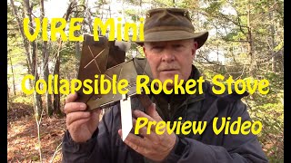 VIRE Mini Collapsible Rocket Stove  Preview Video [upl. by Erodroeht]