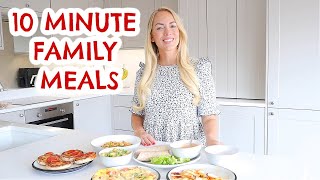 10 MINUTE FAMILY MEALS THAT YOULL LOVE 😋 5 FAST DINNER IDEAS  Emily Norris [upl. by Cira270]