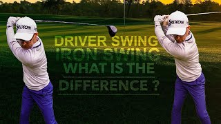 GOLF DRIVER AND IRON SWING Why can you hit irons but STRUGGLE with your Driver [upl. by Arahsak]