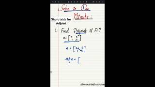 Find Adjoint in Secondsviralvideo viralshort [upl. by Raeann]