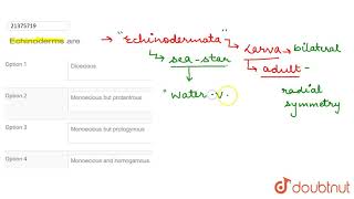 Echinoderms are [upl. by Amar]