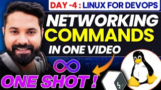 Linux Networking Commands For DevOps Engineers  Linux For DevOps Day 4 [upl. by Scherman]