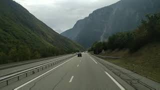 Driver truckingFrance highway A 43Tunnel Frejus [upl. by Caresa]