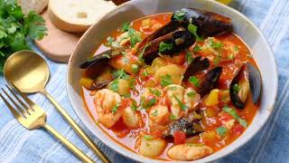 Cioppino Recipe Seafood Stew Chew Out Loud [upl. by Sirdi]