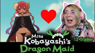 NEW DRAGON  Miss Kobayashis Dragon Maid S2 TRAILER REACTION  Zamber Reacts [upl. by Chaiken]