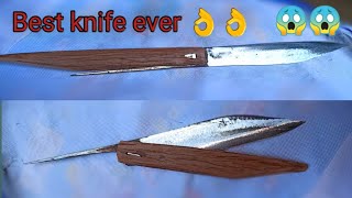 primitive technologyBlacksmithingmaking a knife inspired by 🔥 🔥 🔥Torbjorn Ahman [upl. by Seni]