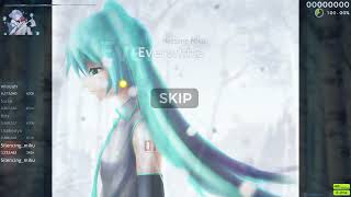 osustandart Hatsune Miku  Everwhite Normal difficulty   Skin  Komori  Winter БЕРЁЗКИ [upl. by Takara809]