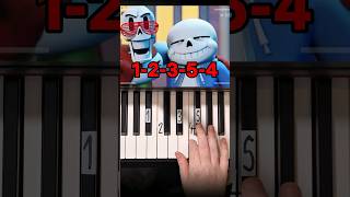 Sans and Papyrus Song To the Bone Piano Tutorial shorts [upl. by Ihdin314]