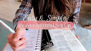 Prayer Journaling for Beginners  How to Start a Simple Prayer Journal Step by Step Walk Through [upl. by Cirre]