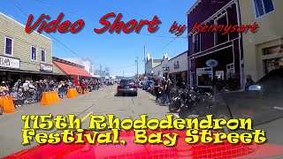 115th Rhododendron festival Florence Oregon Driving Bay Street [upl. by Ariay]