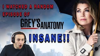 I REACTED TO A RANDOM EPISODE OF GREYS ANATOMY  FIRS TIME WATCHING A Medical Drama [upl. by Laroc]