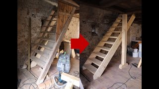 Mal fix eine Treppe in die Scheune gebaut [upl. by Orodisi126]