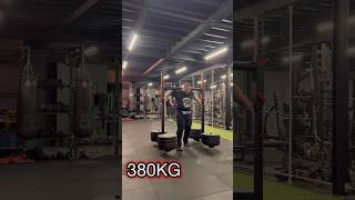 Strongman Training Im Back 380kg yoke [upl. by Marjana]