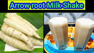 healthy arrowroot milkshakemilkshakehealthy drinkevening snacksarrowroot recipeகூவைகிழங்கு [upl. by Eecak]