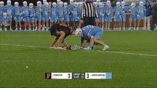 UNC vs Princeton  Faceoff Highlights  Mens College Lacrosse  3124 [upl. by Haines]