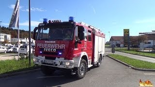 Busunglück im Ebersberger Forst  Einsatzfahrten Feuerwehr und Rettungsdienst Übung [upl. by Ava]