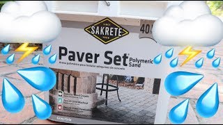 How long does polymeric sand last Update after one year of heavy rain [upl. by Kemme248]