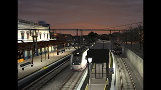 Barcelona  Sitges  Barcelona  Train Simulator Classic  Ruta Catalunya Express [upl. by Davey]