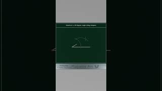 Construct a 30 Degree Angle Using Compass shorts geometry [upl. by Ericksen]