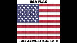 USA Flag C2C amp Tapestry Crochet Pattern amp Chart by Magic Yarn Pixels [upl. by Reivaz]