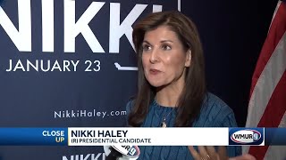 Nikki Haley brushes off attack from Ron DeSantis  CloseUp [upl. by Anaujit86]