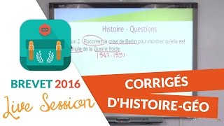 Brevet 2016  Corrigés dHistoireGéo [upl. by Eeliab797]