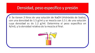 Determinar el peso especifico en Nm3 y la densidad relativa de una mezcla de sustancias al final [upl. by Hayashi282]