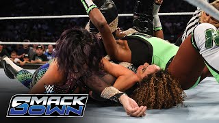 Bayley and Naomi both pin Nia Jax in highstakes match SmackDown highlights Sept 20 2024 [upl. by Cobbie]