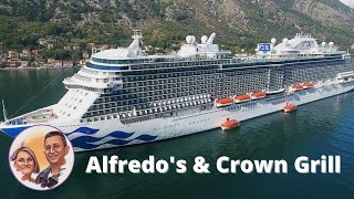 We try Alfredos Pizzeria and the Crown Grill Steakhouse on Sky Princess [upl. by Hajidahk]