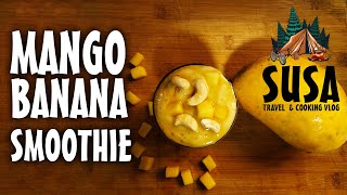 Mango Banana Smoothie  Healthy Drink  Smoothie  Malayalam  SUSA MALLU VLOG [upl. by Edmunda]