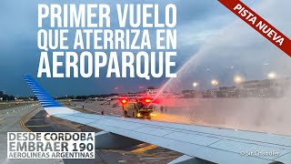 Primer vuelo a Aeroparque  pista nueva [upl. by Imogene]