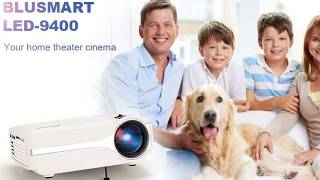 Blusmart LED 9400 Mini Portable Home Video Projector Review [upl. by Burgwell209]