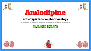 Amlodipine calcium channel blockers pharmacology clinical pharmacology lectures [upl. by Aven]