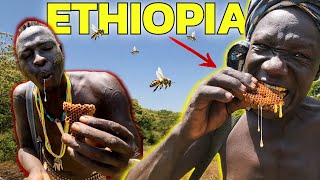 EMBEDDED with HONEY BEE HUNTERS of the Mursi Tribe 🇪🇹 [upl. by Opalina]