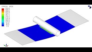 Abaqus Standard Contact Tutorial Three Point Bending [upl. by Malita]