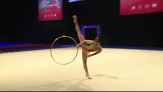 Christianna Vitanova  Senior  Hoop  2019 British Rhythmic Championships [upl. by Wasson390]