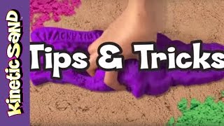 Kinetic Sand  Tips amp Tricks  How To Clean Up Your Kinetic Sand [upl. by Rocher]