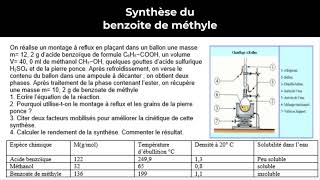 Synthèse du benzoate de méthyle [upl. by Pelletier]