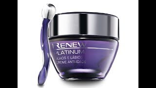 O Que Achei Renew Platinum Olhos e Lábios 60 e Máscara True Ultra Volume tudo Avon [upl. by Norred]