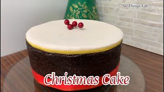 Christmas Cake Recipe  How to make a very Moist Christmas Fruit Cake  Megshaws Kitchen [upl. by Moncear]