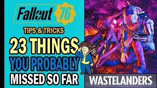 Fallout 76 Wastelanders  23 THINGS You Probably Missed So Far in the New DLC 👽  Tips amp Tricks [upl. by Hickey]