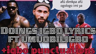 Flavour doings ft umuobiligbo pt2 pure igbo lyrics and new dance video [upl. by Rabma]