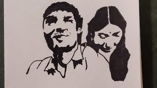 how to stencil drawing drawingbythenmozhi [upl. by Mirak]