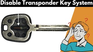 How To Disable a Transponder Key System [upl. by Golden106]