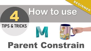 How to use Parent Constrain in Maya  Create parent Constrain in Maya [upl. by Ettesel987]