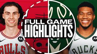 BULLS at BUCKS  NBA PRESEASON FULL GAME HIGHLIGHTS  October 14 2024 [upl. by Clem33]