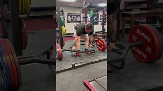 Trap bar deadlift 494x5 [upl. by Ardnajela]