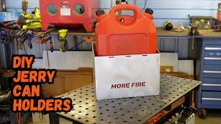 Making my own jerry can holders for the toy hauler  First attempt tigwelding [upl. by Hoy820]