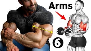 6 Muscle building bicep and tricep exercises  fastest [upl. by Leugim]