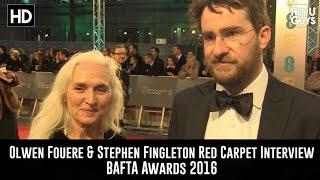 Director Stephen Fingleton amp Olwen Fouere Red Carpet Interview  BAFTA Awards 2016 [upl. by Ahsirak599]